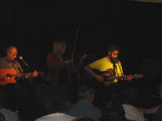 Herbert on Guitar, Inge Shmuck’s violin accompaniment, Al on vocals and guitar